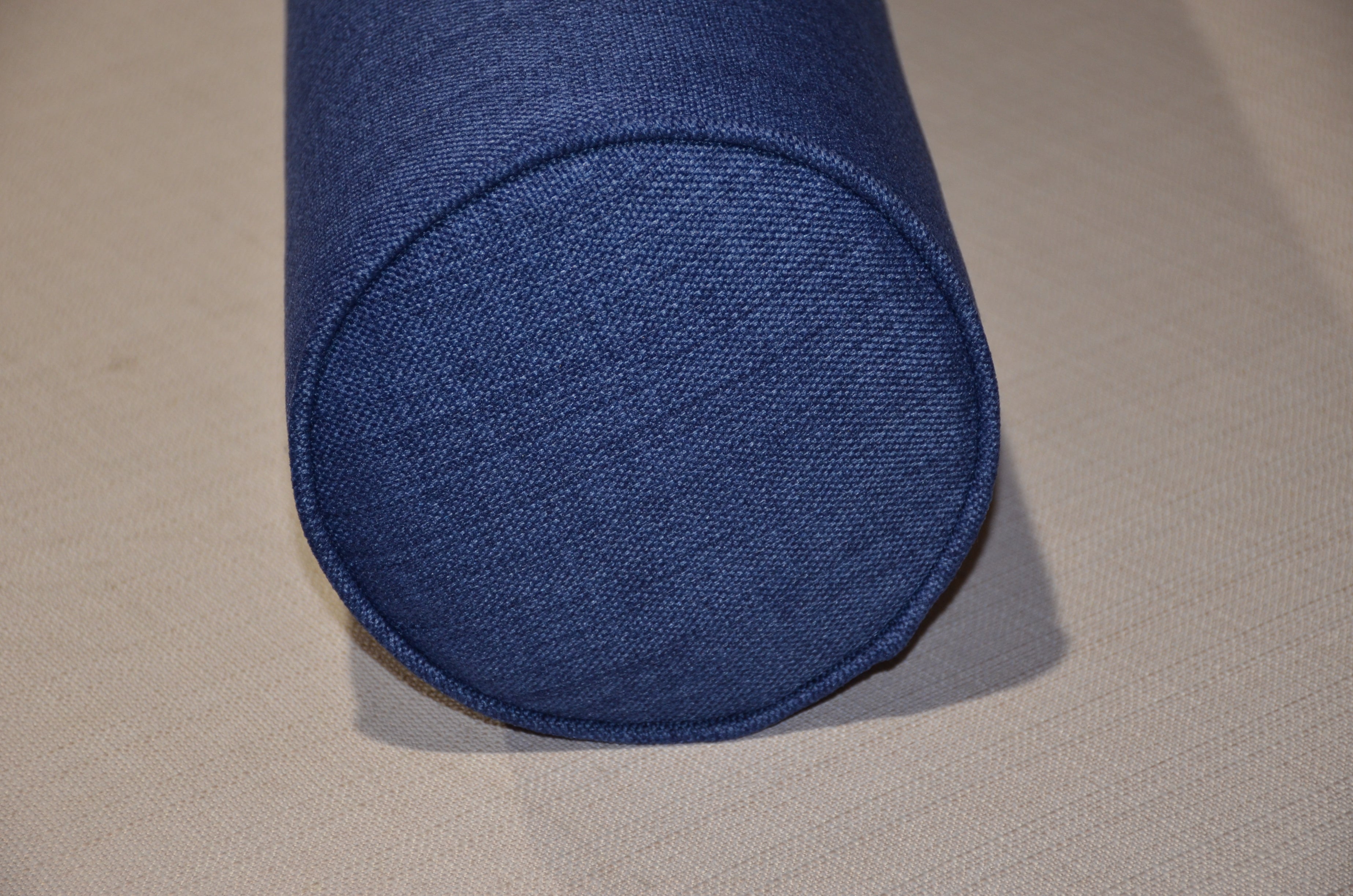 Round Bolster Pillow Cover . Lepap Navy Blue.