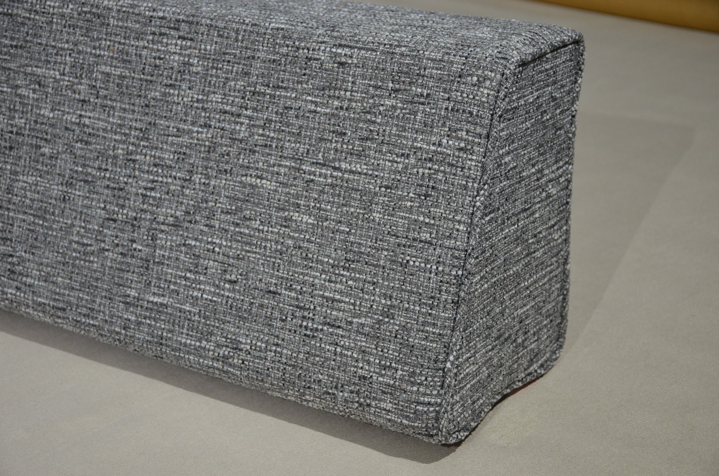 Wedge Bolster Cover (M12440 Linen-Platinum-Grey)