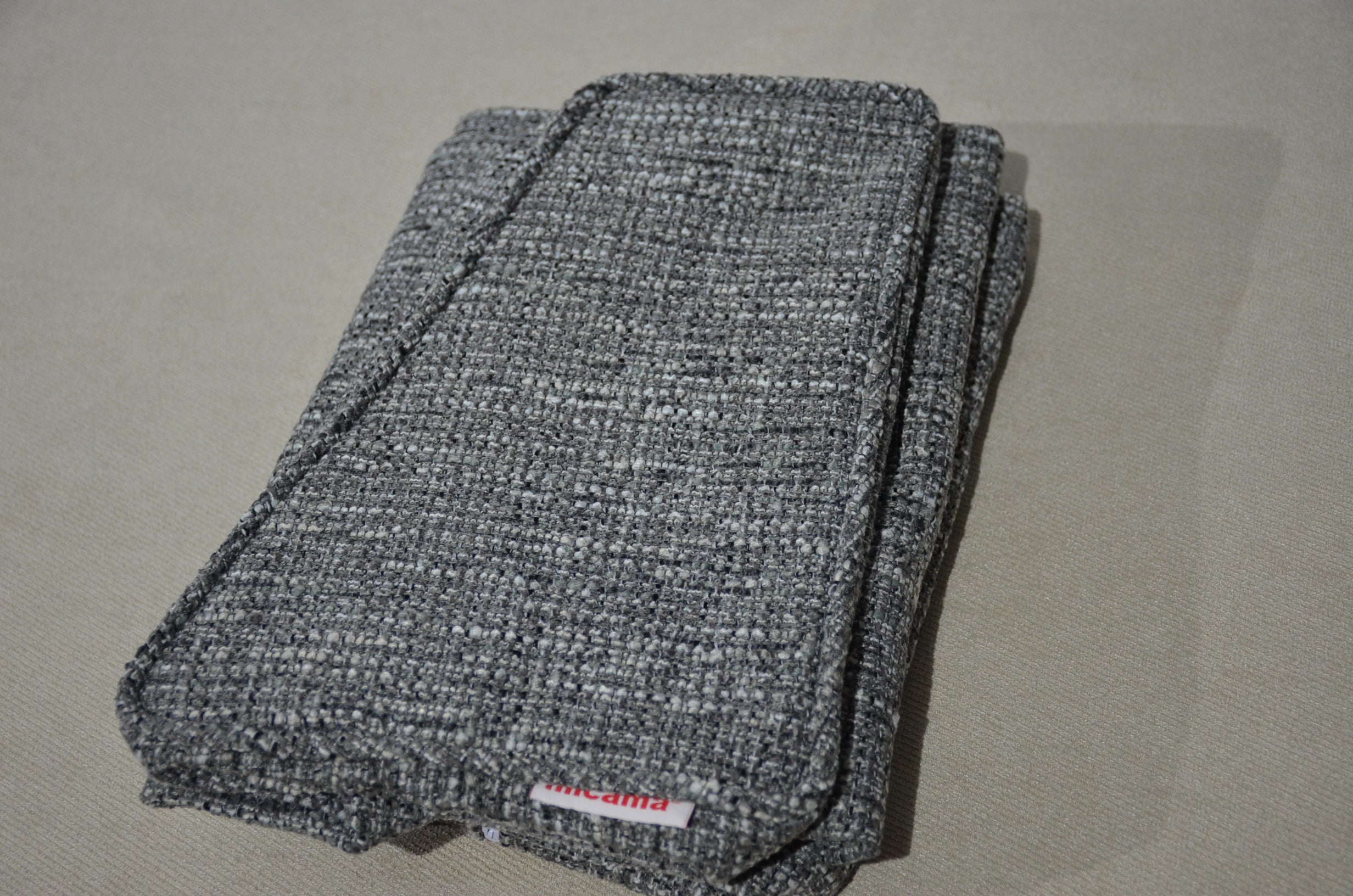 Wedge Bolster Cover (M12440 Linen-Platinum-Grey)