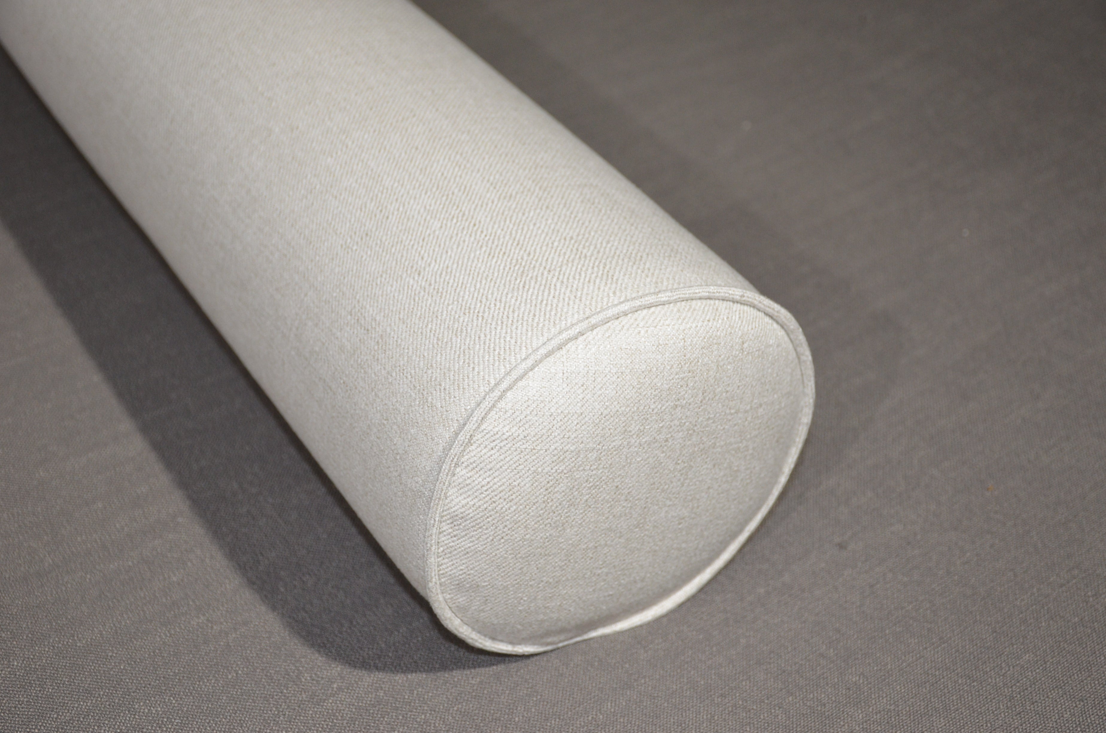 Round Bolster Pillow Cover . Lepap Natural.