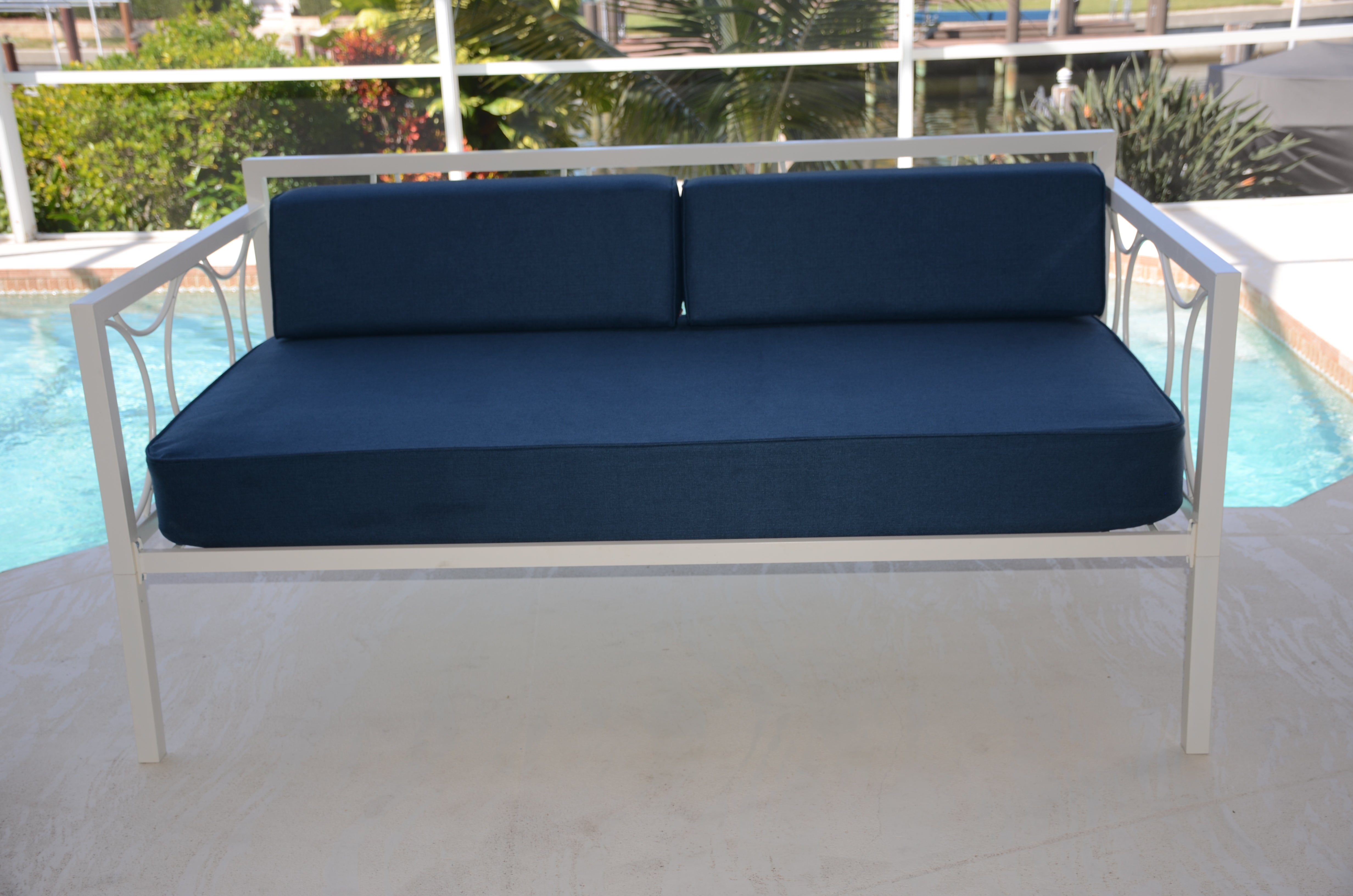 Wedge Bolster Cover (Lepap-Navy-Blue)