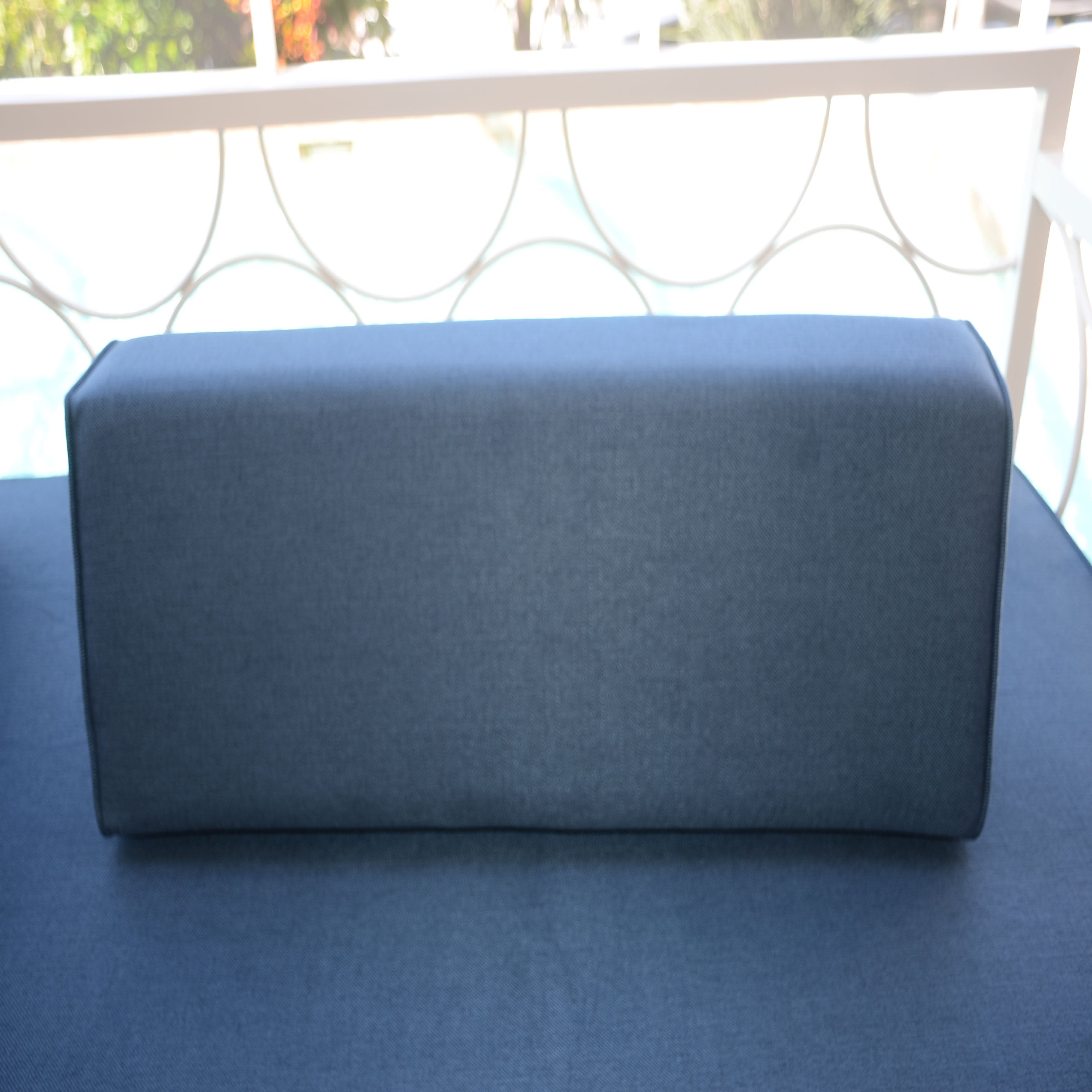 Wedge Bolster Cover (Lepap-Navy-Blue)