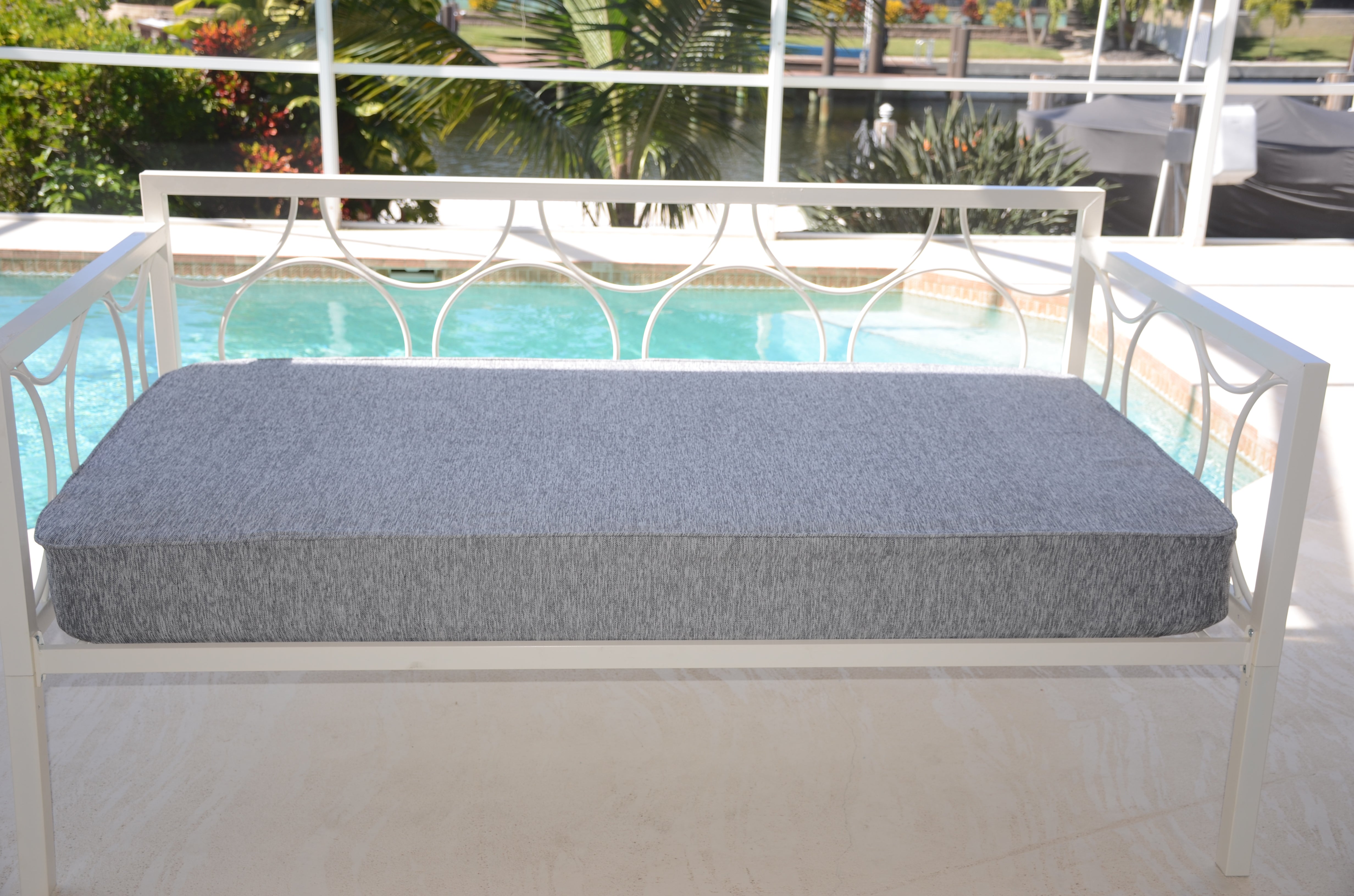 Daybed Cover Fitted Twin Size (Platinum-Light-Grey).