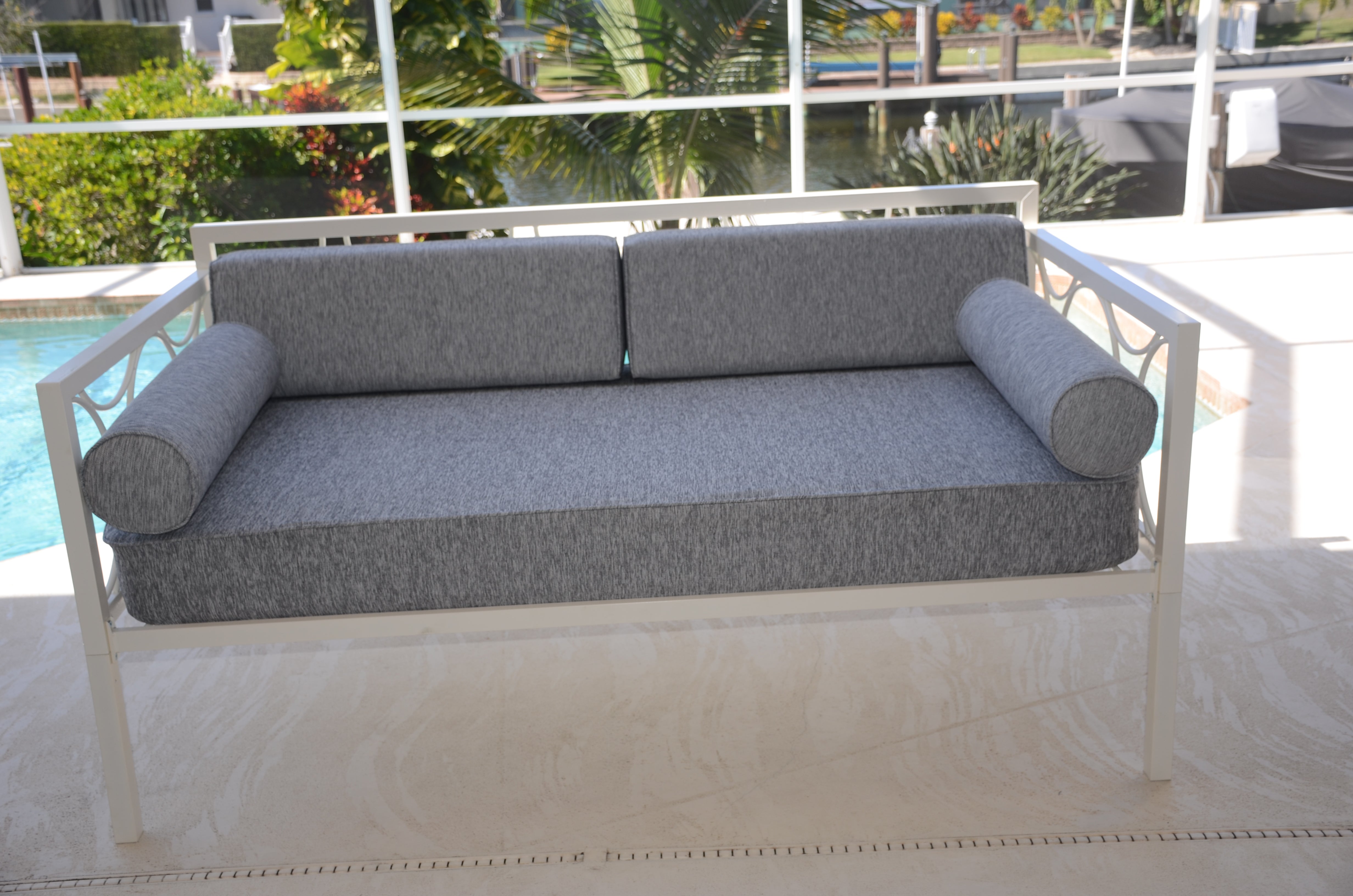 Daybed Cover Fitted Twin Size (Platinum-Light-Grey).