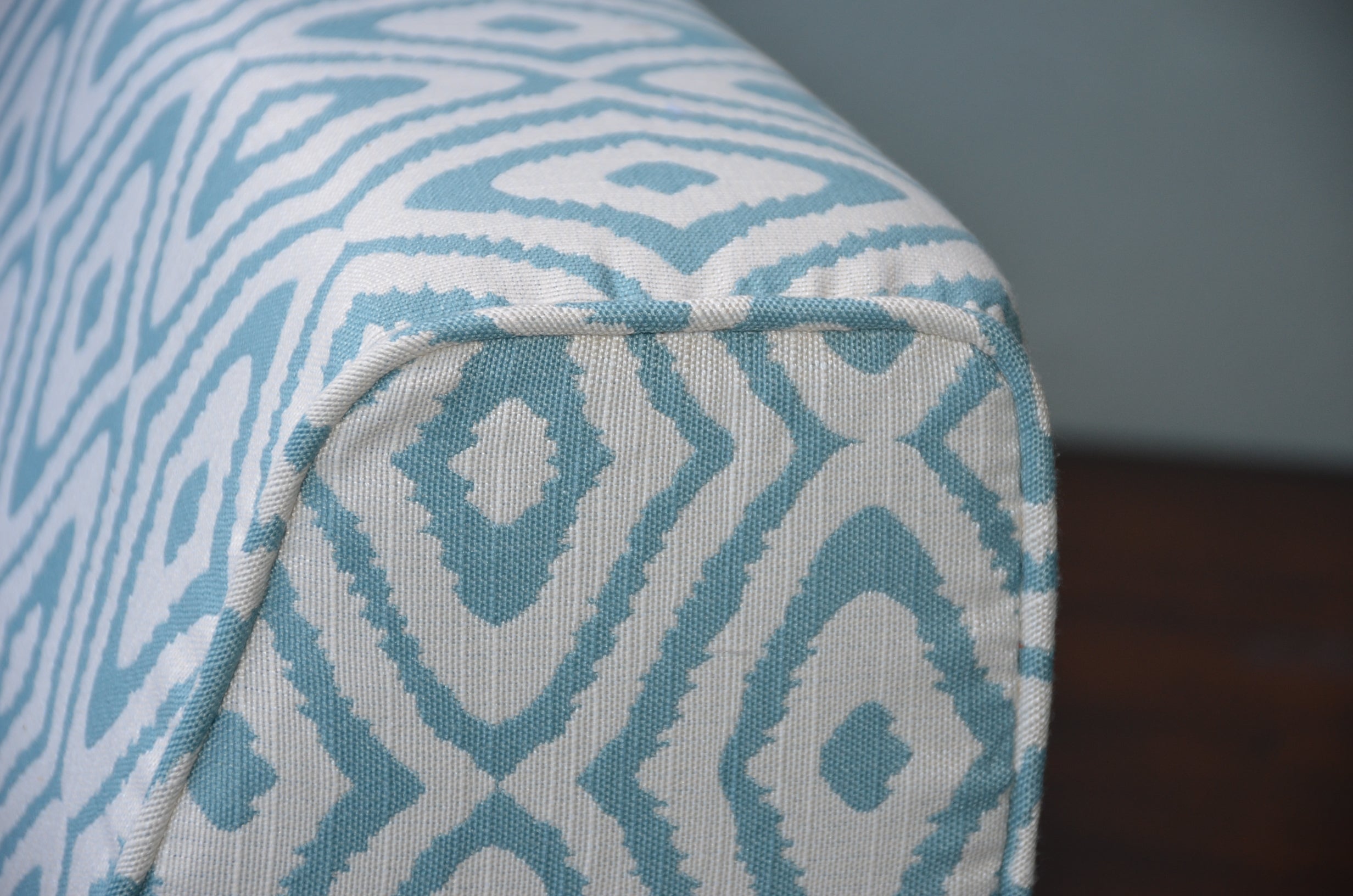 Wedge Bolster Cover (Evitan-Turquoise)