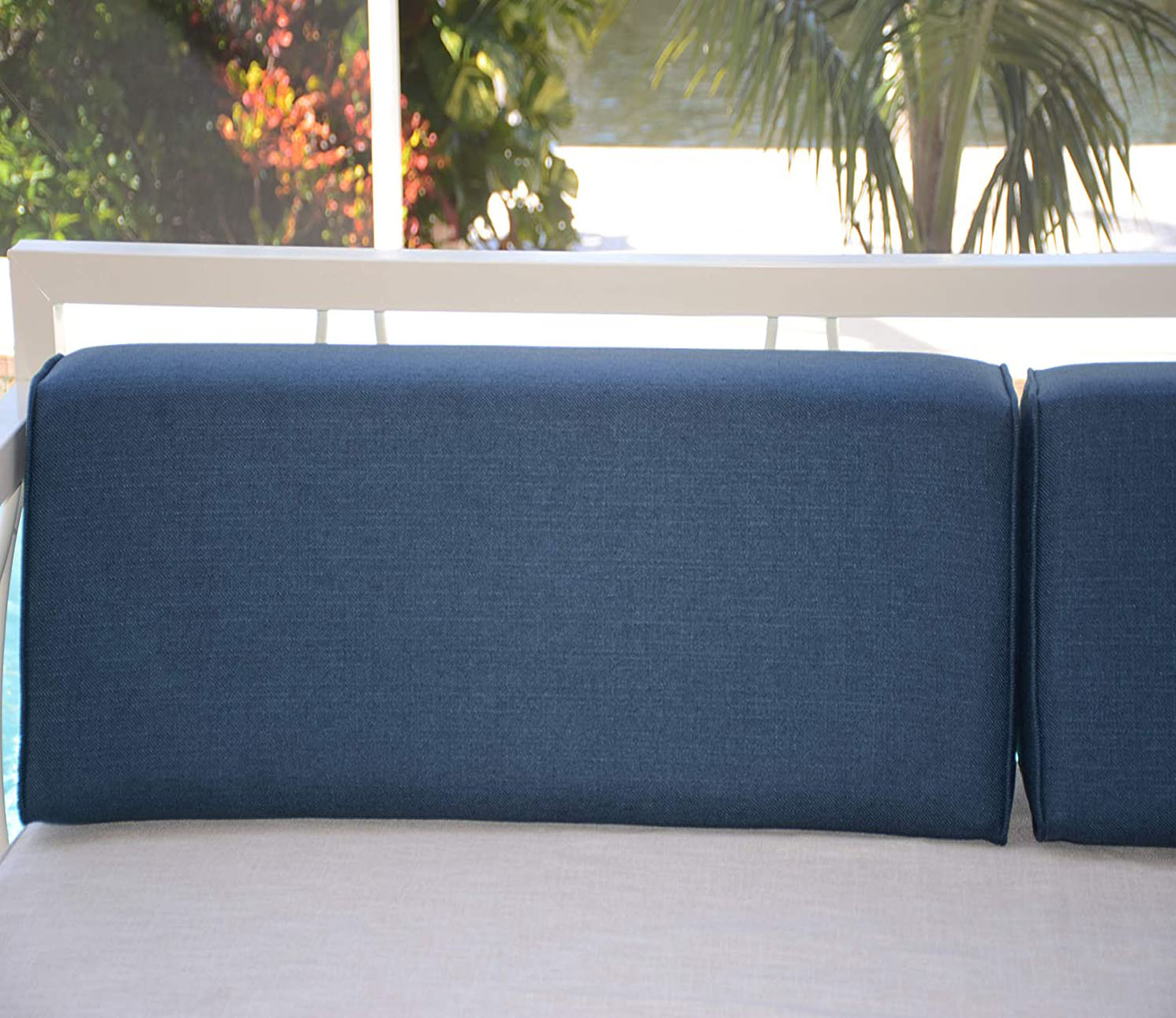 Wedge Bolster Cover (Lepap-Navy-Blue)