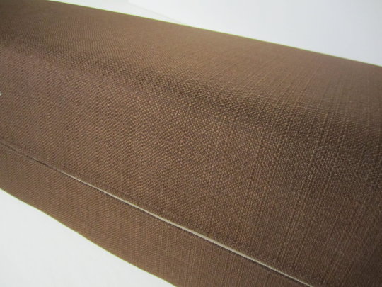 Wedge Bolster Cover (Linen-Met-Chocolate)